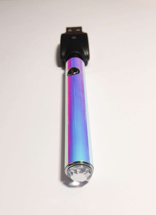510 Threaded Battery Unicorn Holographic Vape Pen with Crystal