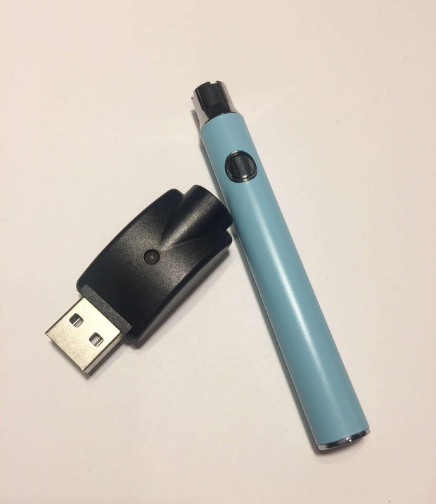 510 Threaded Matte Baby Blue Vape Pen