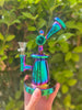 Iridescent 7 Inch Glass Water Pipe/Dab Rig