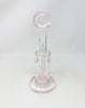 StayLit Opal Holographic Pink and Transparent Bent Neck Glass