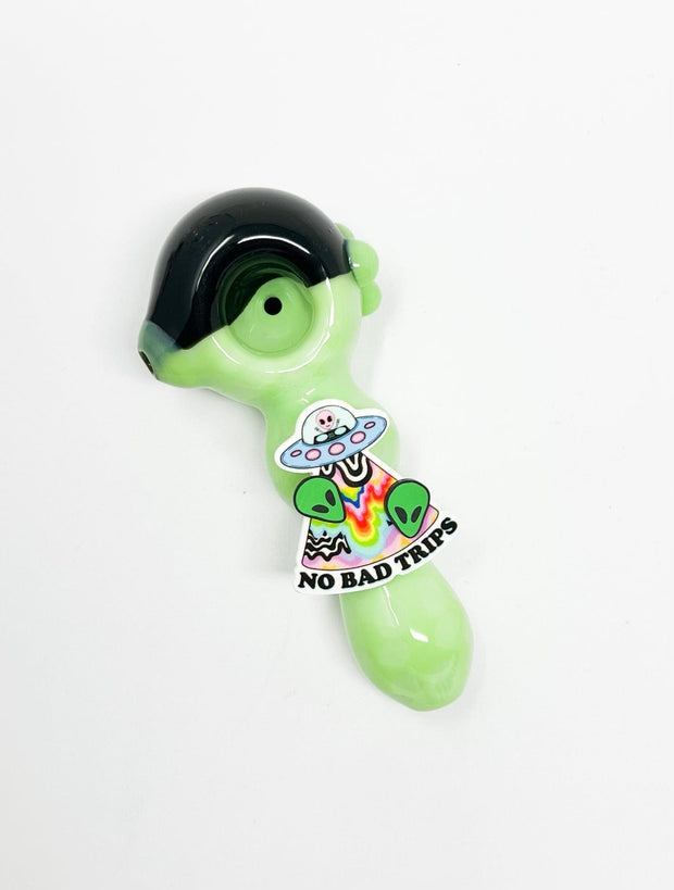 Alien No Bad Trips Glass Hand Pipe