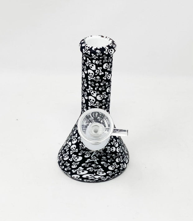 Skull and Bones Silicone Water Pipe/Bong