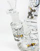 Wormhole Robotic Bee Beaker Glass Water Pipe 16in Bong