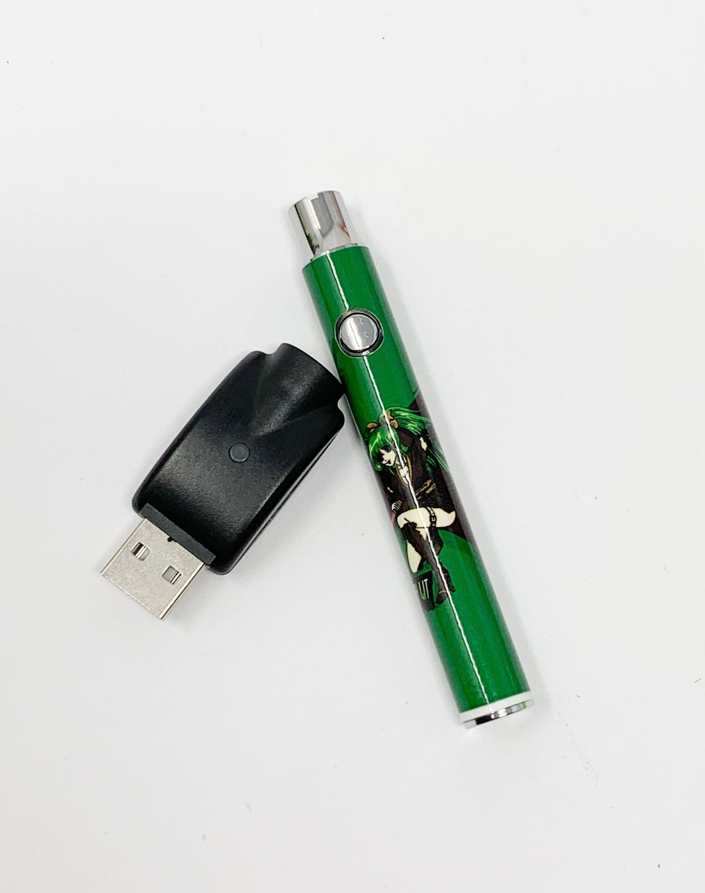 Green Ninja Anime Girl 510 Battery Kit 🥷 | 350 mAh or 900 mAh Options