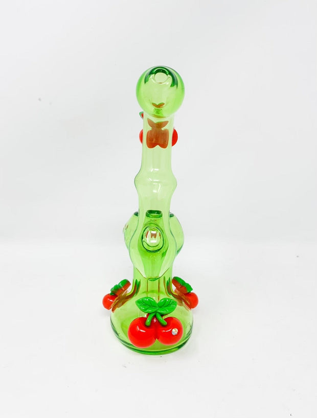 Green Cherries Glass Hand Pipe/Bubbler