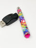 510 Threaded Battery Rainbow Cats Fuchsia Rhinestone Starter Kit