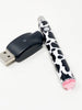510 Threaded Battery Cow Print Pink Crystal Starter Kit