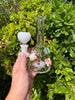 6.5in Red Rainbow Unicorn Rhinestone Glass Hand Pipe/Bong/Dab Rig