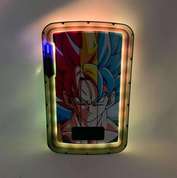 Super Saiyan LED Rolling Tray Featuring 7 Colors and Party Mode
