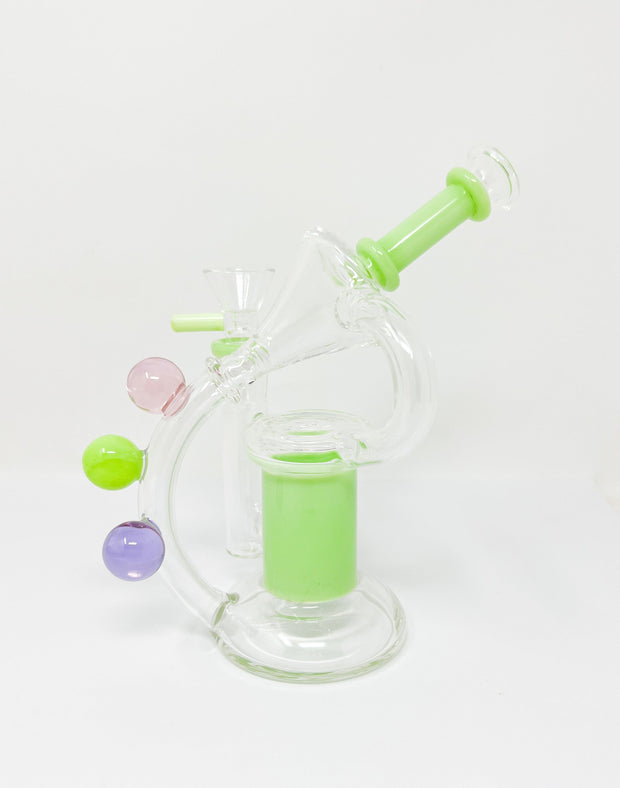 Pastel Planet Recycler Glass Water Pipe/Rig