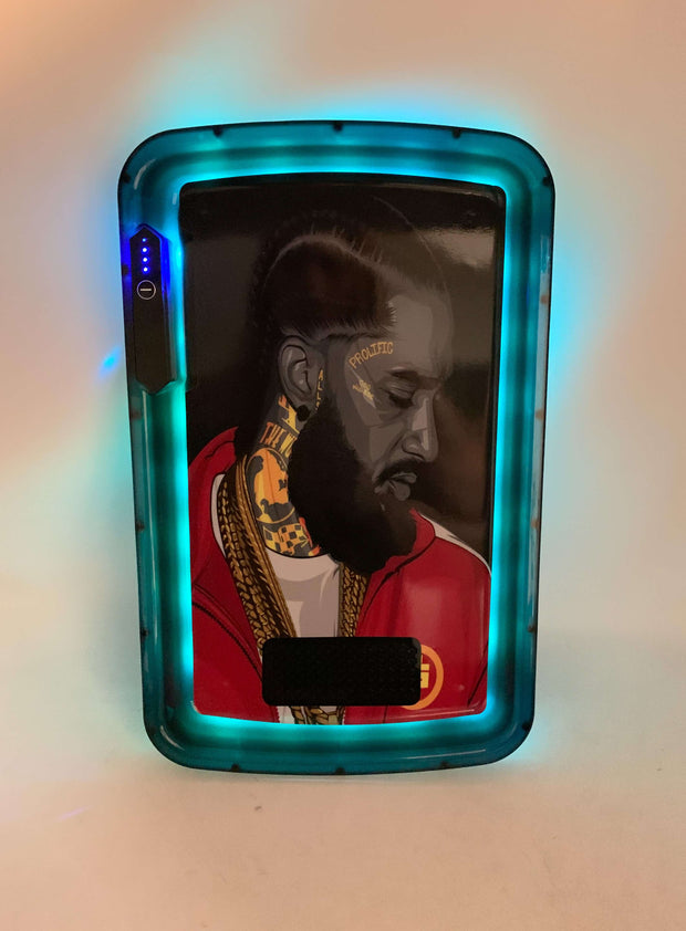Nipsey Hustle Prolific LED Rolling Tray Featuring 7 Colors and Party Mode
