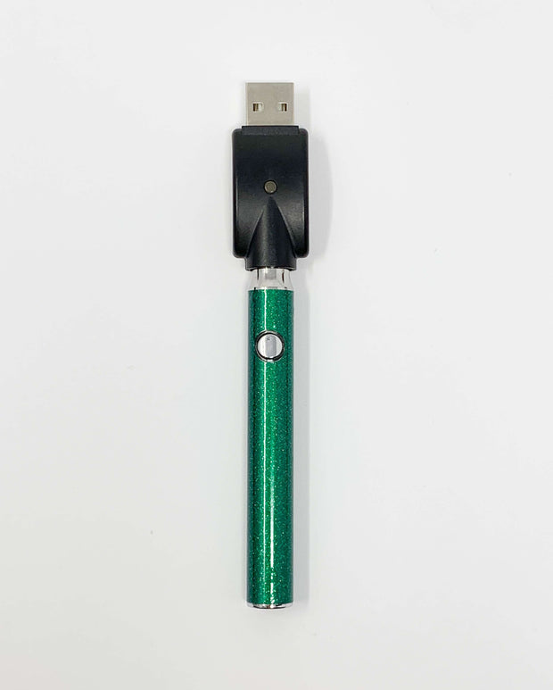 510 Threaded Battery Emerald Green Glitter Starter Kit