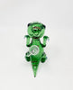 6.5in Green Dinosaur T-Rex Glass Hand Pipe/Bong