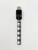 510 Threaded Battery Buffalo Plaid Black White Vape Pen Starter Kit