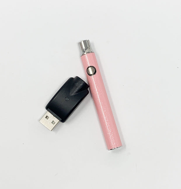 510 Threaded Battery Baby Pink Glitter Starter Kit