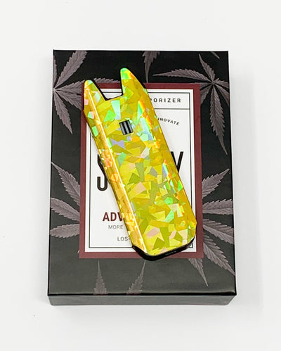 Biiig Stiiizy Yellow Gold Holographic Blast Vape Pen Starter Kit