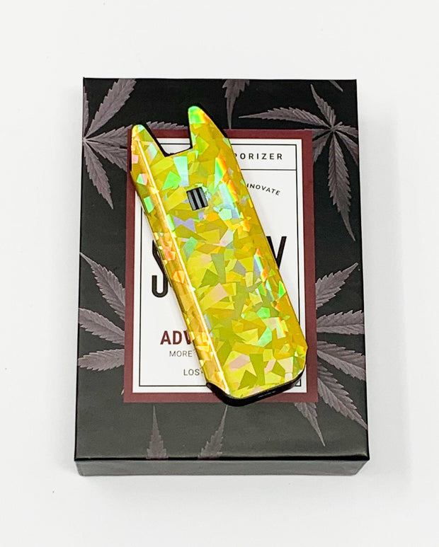 Biiig Stiiizy Yellow Gold Holographic Blast Vape Pen Starter Kit
