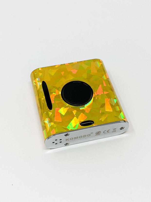 510 Threaded VMOD 2 Battery Yellow Gold Holographic Blast Starter Kit