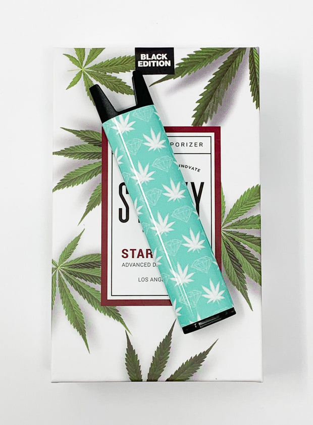 Stiiizy Pen Tiffany Blue Diamonds Weed Leaves Battery Vape Pen Starter Kit