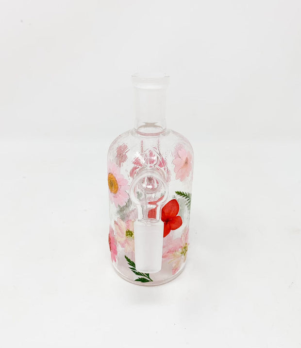 Pink Dried Floral Ash Catcher
