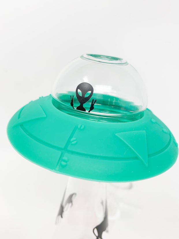 UFO Alien Abduction Silicone Water Pipe/Bong/Dab Rig