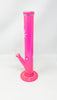 Pink StayLit Opal Hologrpahic Crystal 11.5in Glass Water Pipe/Bong