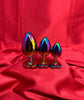 Electroplated Iridescent Crystal Heart Anal Plug