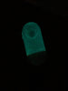 Glow In The Dark Chill Pill Borosilicate Glass Hand Pipe