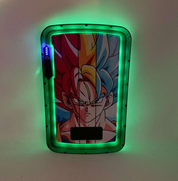 Super Saiyan LED Rolling Tray Featuring 7 Colors and Party Mode