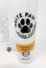 Empire Glassworks Californian Orange White Paw Water Hand Pipe/Dab Rig