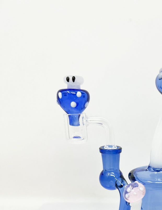 Magical Mushroom 8in Water Pipe/Dab Rig Set