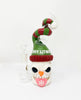 Angry Snowman Fiend Bent Neck Glass Water Pipe/Rig