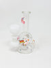6.5in Red Rainbow Unicorn Rhinestone Glass Hand Pipe/Bong/Dab Rig