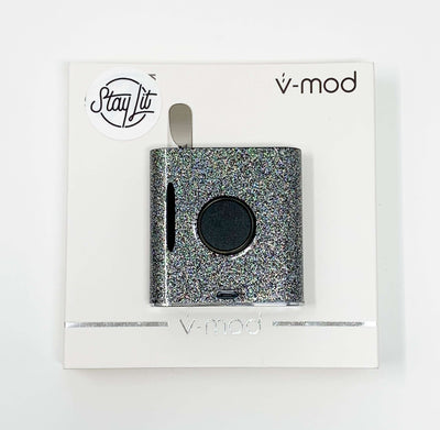 510 Threaded VMOD 2 Battery Transparent Holographic Glitter Starter Kit