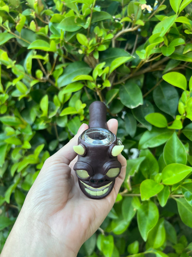 Demon Color Shifting Glass Hammer Hand Pipe
