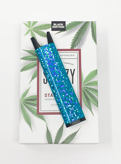 Stiiizy Teal Holographic Glitter Pro Battery Starter Kit