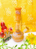 Retro Yellow Genie Bottle Glass Water Pipe/Dab Rig