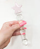 Pretty In Pink Crystal Glass Dildo