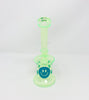 Orange Happy Smiley Face 7.5in Glass Water Pipe/Dab Rig