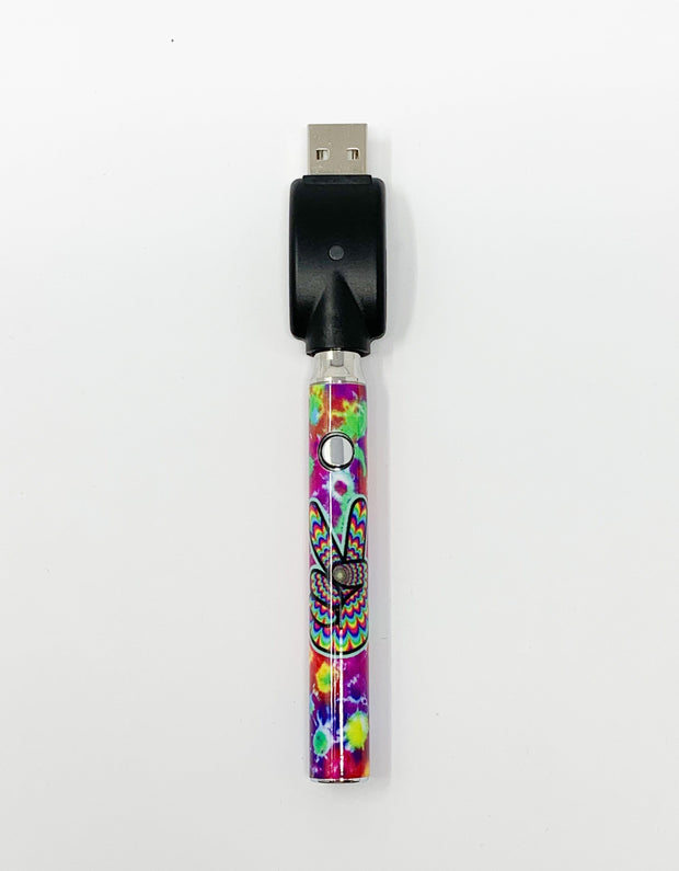 510 Threaded Battery Hippie Peace Love Tie Dye Starter Kit