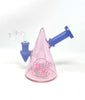 StayLit Design Two Tone Pyramid Glass Water Pipe/Dab Rig