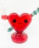 Cupids Arrow Red Heart Glass Water Pipe/Dab Rig