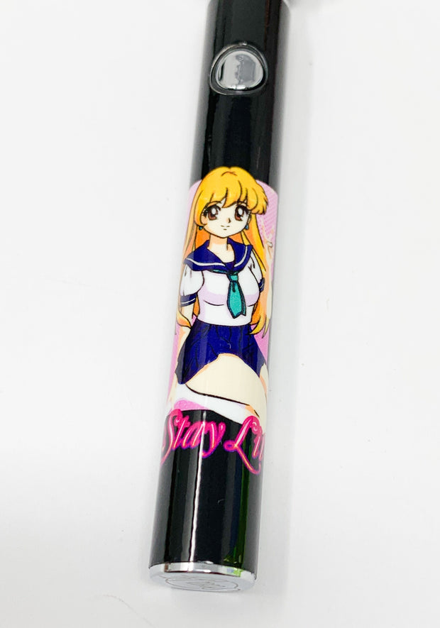 510 Threaded Battery Black Anime Blonde Girl Starter Kit