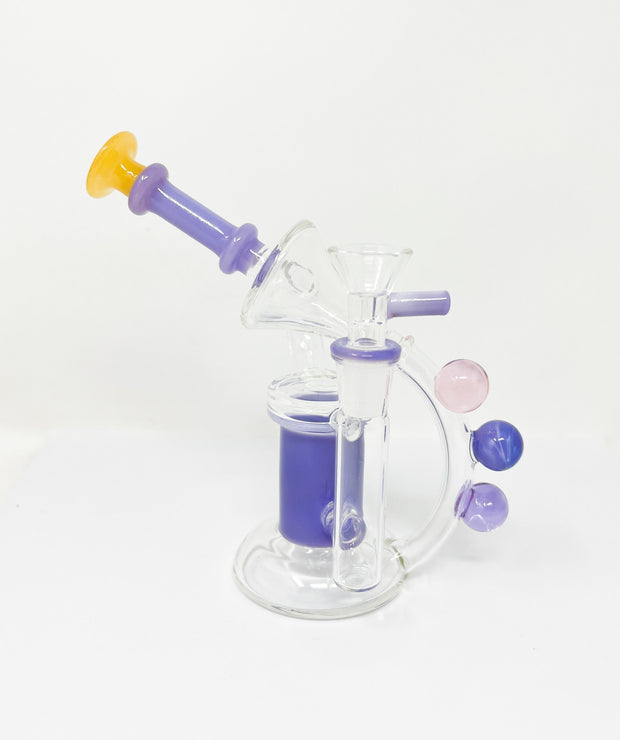 Pastel Planet Recycler Glass Water Pipe/Rig