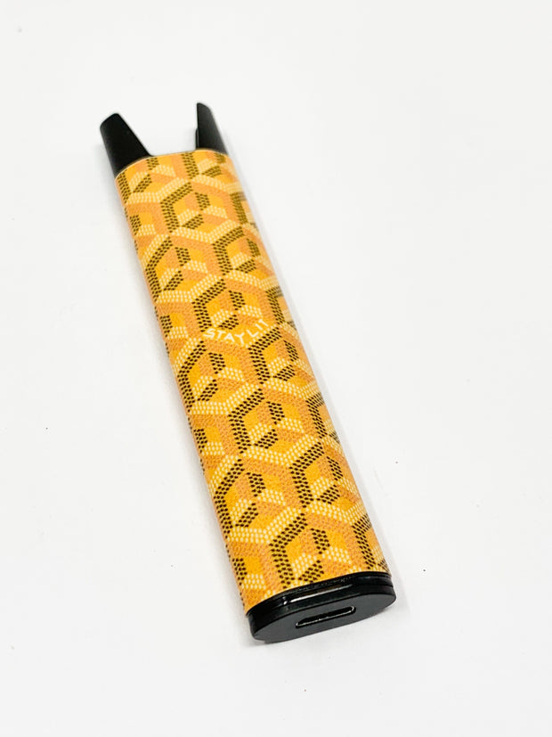 Stiiizy Pen Yellow Geometric Battery Starter Kit