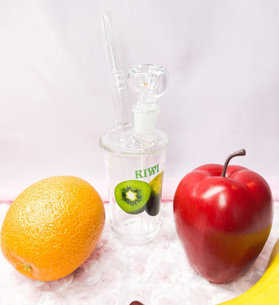 Kiwi Fruit Cup Glass Water Pipe/Dab Rig