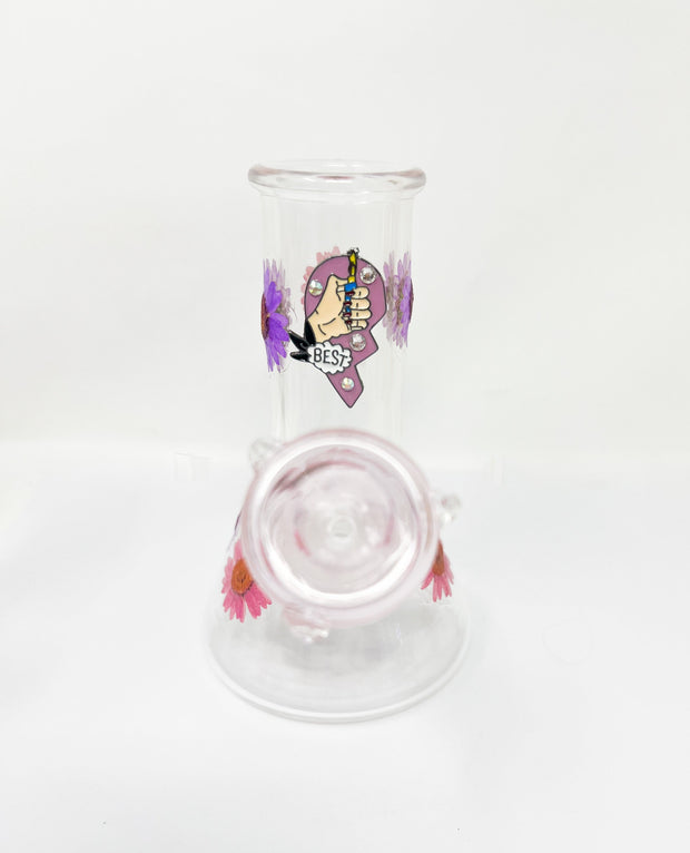 Best Buds Friends Dried Floral Water Pipe/Bong Set of 2