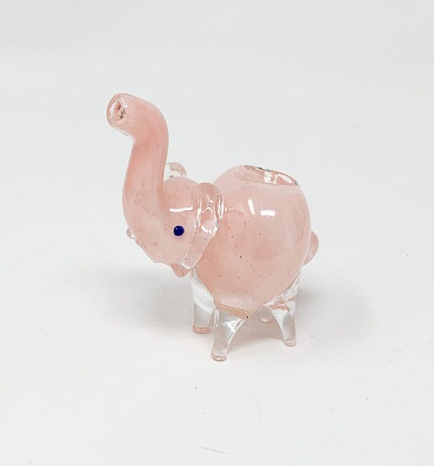Pink Elephant Glass Hand Pipe