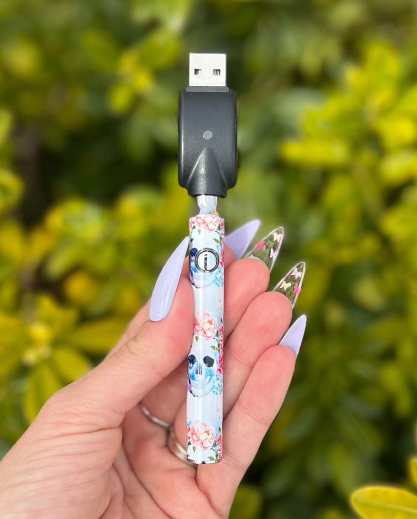 510 Threaded Battery Sugar Skulls Vape Pen | Shop StayLit Design 510 Threaded Battery Sugar Skulls Vape Pen | Shop StayLit Design