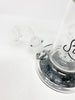 Black StayLit 12.5in Bent Neck Glass Water Hand Pipe/Dab Rig